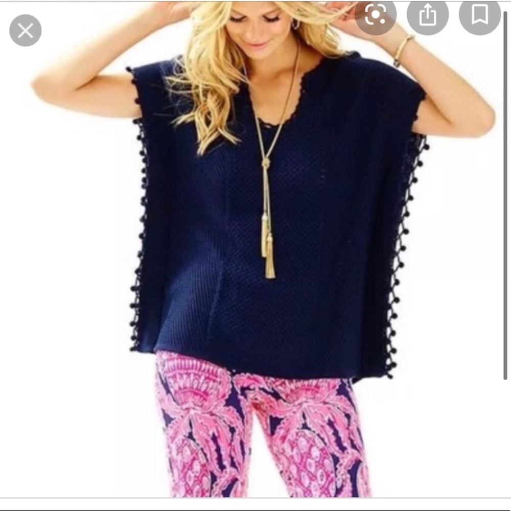 Lilly Pulitzer navy keating sweater